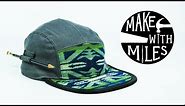 How to make a Five Panel Camp Hat // Sewing tutorial