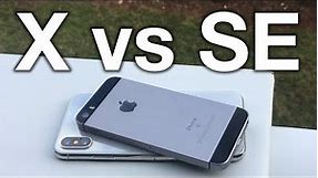 iPhone X vs iPhone SE - Full Comparison! (2018)