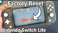 Nintendo Switch Lite: How to Factory Reset for Resale or Clean Slate