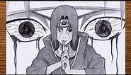 How to draw Itachi Uchiha from Naruto | Itachi Uchiha drawing step by step | Tutorial