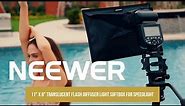 Introducing the Neewer 11" x 8" Translucent Flash Diffuser Light Softbox for Speedlight
