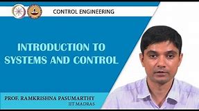 Introduction to Systems and Control