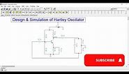 Hartley oscillator Design using BJT | virtual Lab (in TINA-TI) | Simulation of LC Oscillators