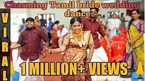 South Indian Tamil bride surprise wedding dance|Mambattiyan|Bigil|Thangachi|Wedding flashmob|Entry