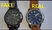 Fossil watch real vs. fake review. How to tell counterfeit Fossil wrist watch