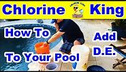 How To Add DE Powder Into Your DE Filter - Chlorine King Pool Service