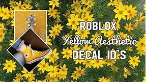 Roblox Yellow Aesthetic Decal ID’s