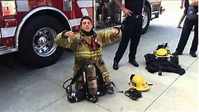 Fireman dressing up