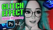 How to Glitch Effect in Photoshop | Glitch Lines Effect Photoshop Tutorial