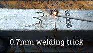 few know how to accurately weld 0.7mm thin galvanized square pipe | welding trick