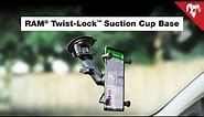 RAM® Twist-Lock™ Suction Cup Base with B Size Ball