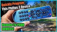 How to Program a Philips 3 Device Universal Remote to Your Devices!