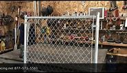 How To Easily Install A Chain Link Fence: 6x4 Commercial Gate DIY Installation Tutorial!