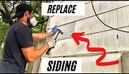 HOW TO Repair Asbestos Siding [how to repair and replace broken asbestos / fiber cement siding]