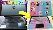 DIY CUSTOM LAPTOP SKIN! (with materials you have at home!) 💻😃