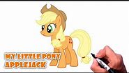How to Draw Applejack | My Little Pony Step by step Tutorial