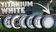 Every Titanium White Painted Wheel In Rocket League So Far (Showcase)
