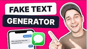 How to Generate Fake Text Messages | Texting Story Maker