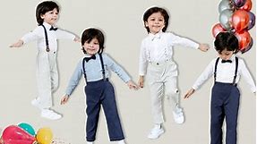 Baby Boys Suits Infant Gentleman Formal Wedding Outfit