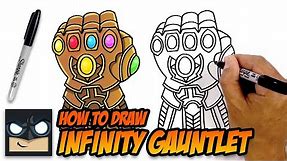 How to Draw Infinity Gauntlet | The Avengers | Step by Step