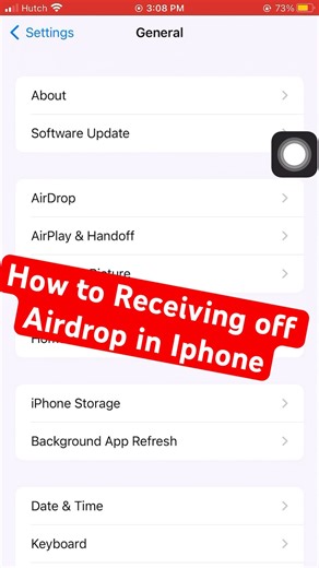 How to Receiving off Airdrop in Iphone📲✅ #tipsandtricks #iphone #airdrop #tutorial