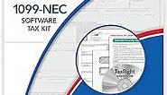 2023 TaxRight 1099-NEC Tax Kit (4-Part) | 25 Recipients |Self-Seal Envelopes | Software