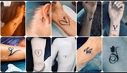 How to v Letter tattoo / V Letter tattoo designs/v Letter tattoo all ideas 💡
