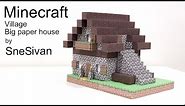 Craft Your Own Minecraft Village House Diorama with Papercraft - Beginner's Tutorial