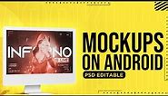 How To Edit Mockups .Psd Files On Android | Photoshop On Android | Psd Mockups Edit |