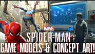 Spider-Man PS4: NEW Game Models & Concept Art!!! Spidey Suits, Main Characters, & More!!!