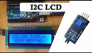 How to connect I2C LCD module display to Arduino
