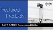 S-AT & S-AT02W Spring-Loaded Lid Stay