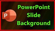 How to add a background image to a PowerPoint 2019 Slide (2021)