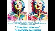 My First Ever Diamond Painting | START TO FINISH | "MARILYN MONROE" Diamond Art Club | Completed