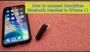 how to connect bluetooth headset to iPhone 11 with pairing instructions