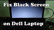 How to Fix Black Screen on Dell Laptop - Dell Inspiron Black Screen Fix