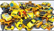 Bumblebee Yellow Car Transformers JCB TOY Excavator, truck, crane &boat Robot Transfiguration animal