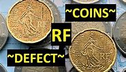 France 20 Cent 2000 2001 RF $Defect coins RARE$/2 Euro 78.000.000