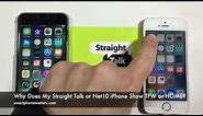 Why Does My Straight Talk or Net10 iPhone Show TFW or HOME?