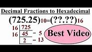 Decimal Fractions to Hexadecimal Conversion