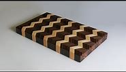 Making a 3D Chevron Patterned Cutting Board Tutorial