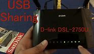 USB Sharing Port in D-link DSL-2750U router