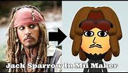 How To Make Captain Jack Sparrow In Mii Maker | Month of Mii's