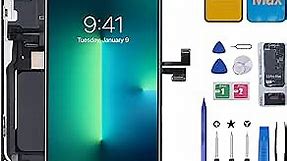 for iPhone 11 Pro Max Screen Replacement Kit, FOOBONG LCD Screen Repair Kit iPhone 11 Pro Max Touch Display Digitizer Assembly A2161, A2220, A2218, with Magnet Pad and Full Repair Tools 6.5inches