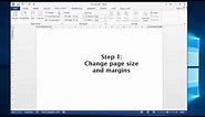 How to create a Thank You card in MS-Word