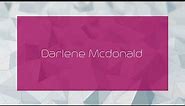 Darlene Mcdonald - appearance