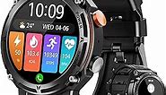 VIRAN Military Smart Watches for Men, 5ATM Waterproof Rugged Smart Watch with Bluetooth Call (Answer/Dial Call), 1.39” HD IP68 Fitness Tracker Watch with 100+ Sport Modes for Android/iOS Phone
