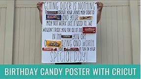 How to Make a Birthday Candy Poster with Cricut Venture
