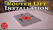 How to Install a Router Lift in a Table Saw Extension | JessEm Rout-R-Lift II