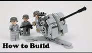 Lego WW2 Tutorial: How to Build 20mm Flak 38 [Deutsch]
